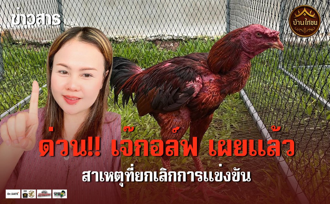 ด่วน!! เจ๊กอล์ฟ เผยแล้ว สาเหตุที่ยกเลิกการแข่งขัน